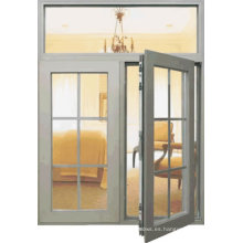 Ventana abatible de aluminio con Gril